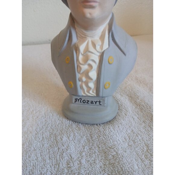 Mozart Ceramic Bust Vintage Classical Music Figurine Home Decor Collectible - Picture 7 of 10